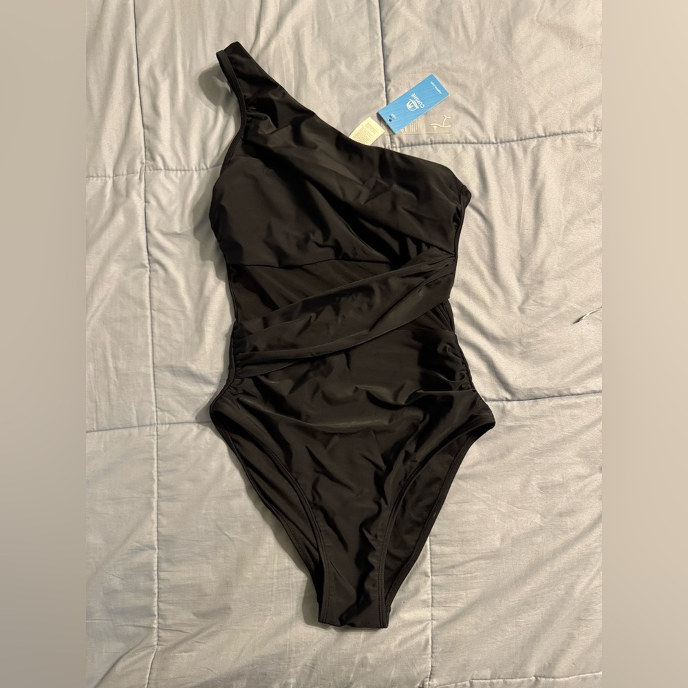Cupshe one shoulder tummy control swimsuit NWT